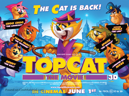 Don gato y su pandilla - British Movie Poster