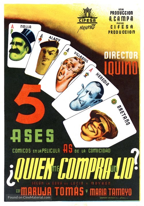 &iquest;Qui&eacute;n me compra un l&iacute;o? - Spanish Movie Poster