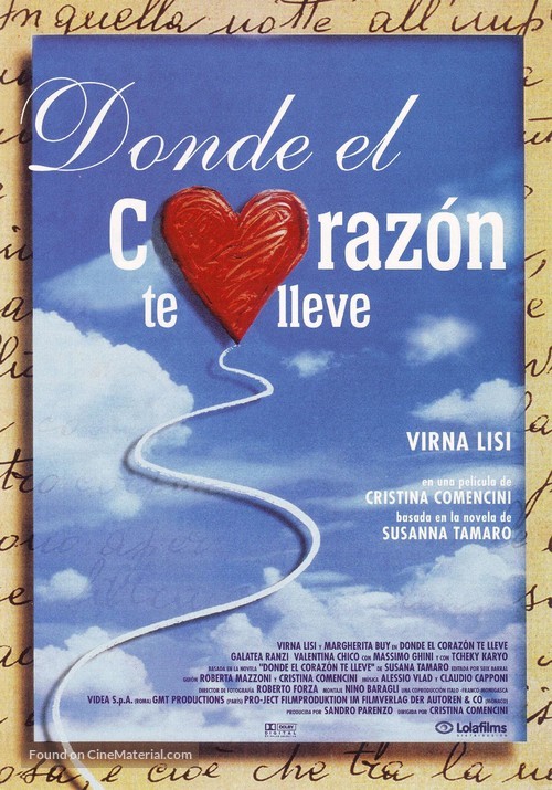 Va&#039; dove ti porta il cuore - Spanish Movie Poster