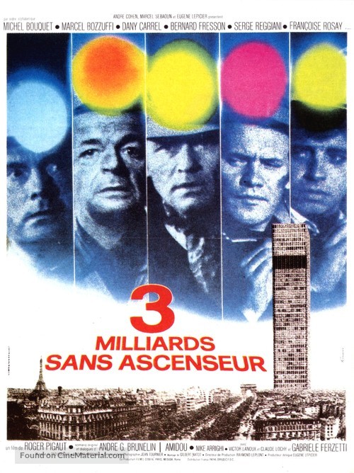 Trois milliards sans ascenseur - French Movie Poster