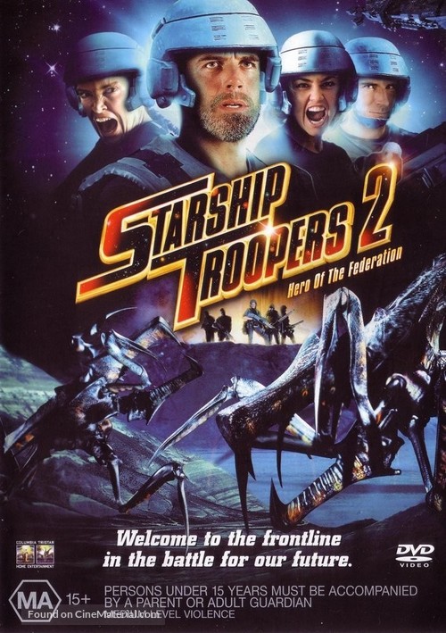 Starship Troopers 2 - Australian DVD movie cover