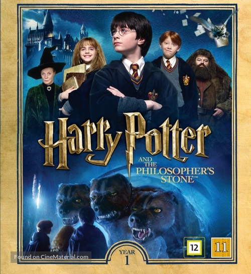 Harry Potter and the Philosopher&#039;s Stone - Danish Blu-Ray movie cover
