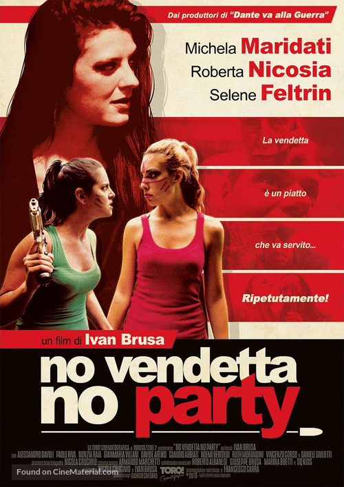 No vendetta no party - Italian Movie Poster