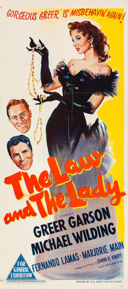 The Law and the Lady - Australian Movie Poster