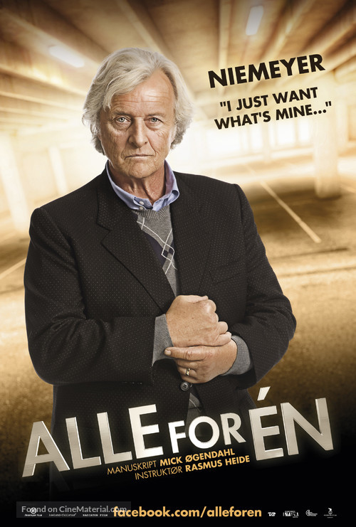 Alle for &eacute;n - Danish Movie Poster