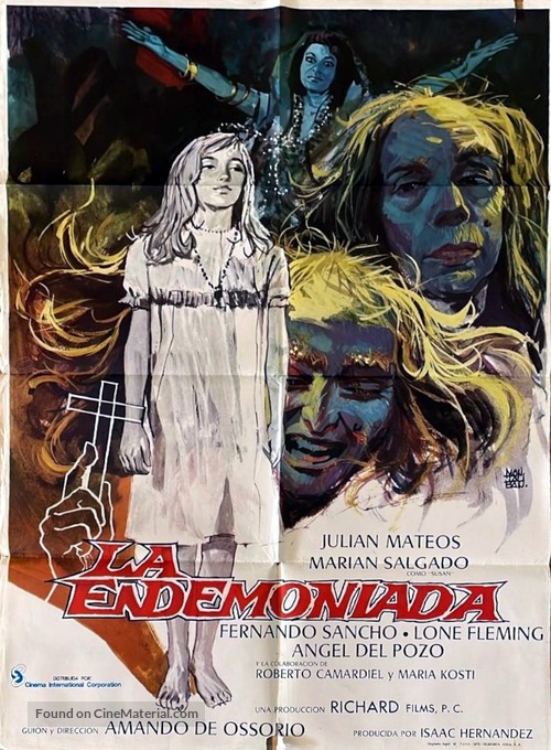 La endemoniada - Spanish Movie Poster