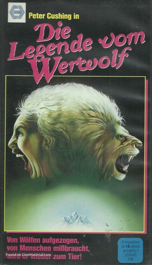 Legend of the Werewolf - German VHS movie cover