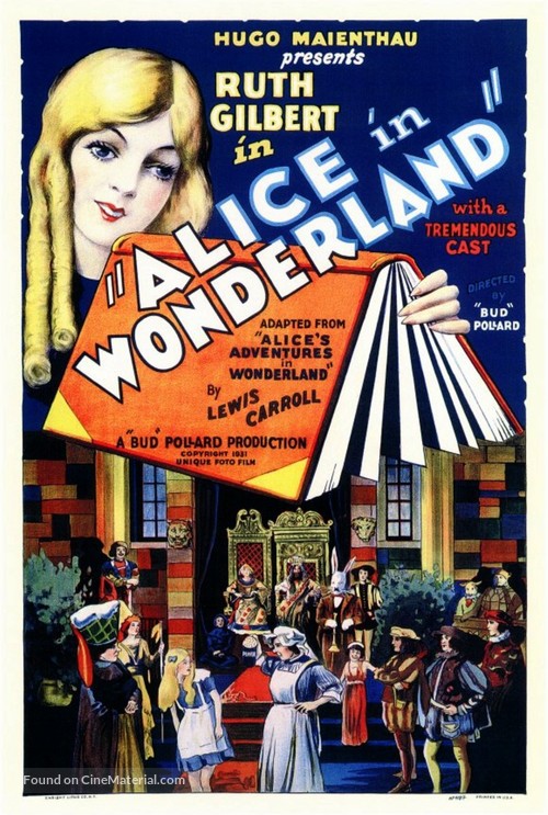 Alice in Wonderland - British Movie Poster