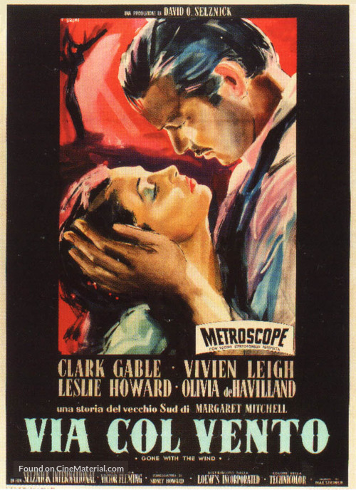 Gone with the Wind - Italian Movie Poster
