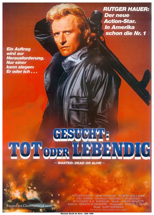 Wanted Dead Or Alive - German Movie Poster