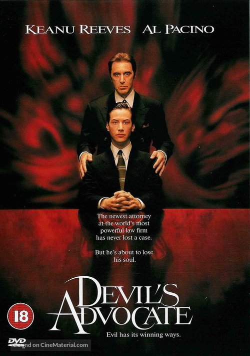 The Devil&#039;s Advocate - British DVD movie cover