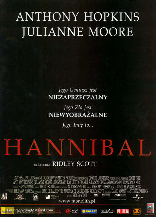 Hannibal - Polish Movie Poster