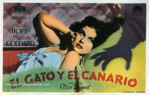 The Cat and the Canary - Spanish Movie Poster