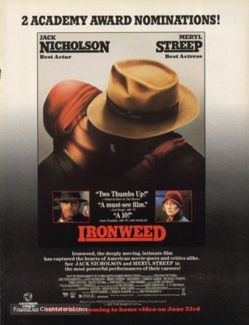 Ironweed - Movie Poster