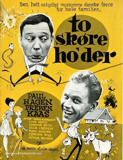 To sk&oslash;re ho&#039;der - Danish Movie Poster