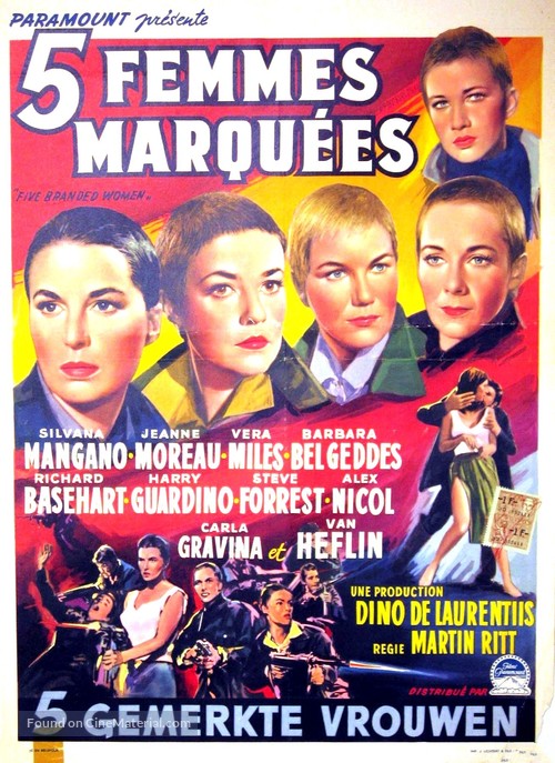 5 Branded Women - Belgian Movie Poster