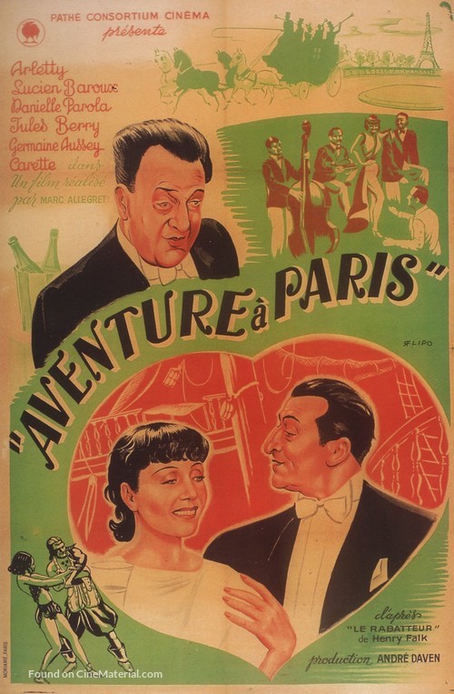 Aventure &agrave; Paris - French Movie Poster