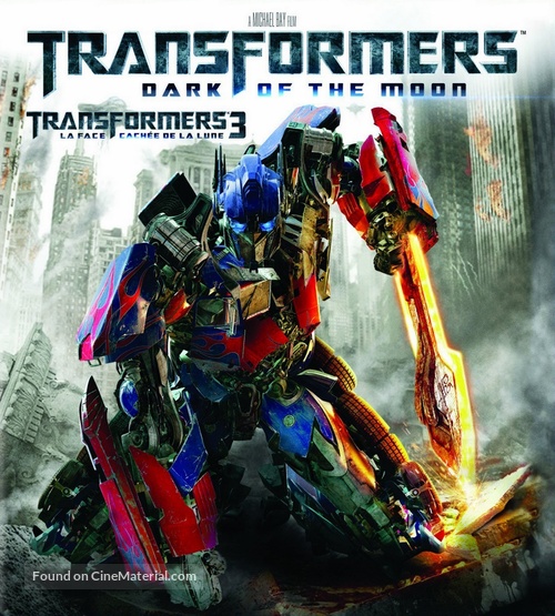 Transformers: Dark of the Moon - Canadian Blu-Ray movie cover
