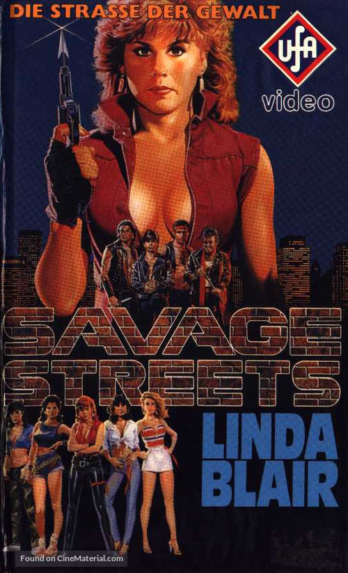 Savage Streets - German VHS movie cover