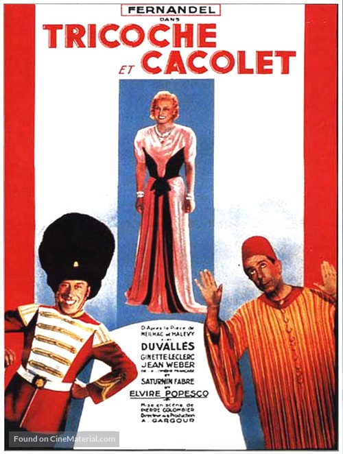 Tricoche et Cacolet - French Movie Poster