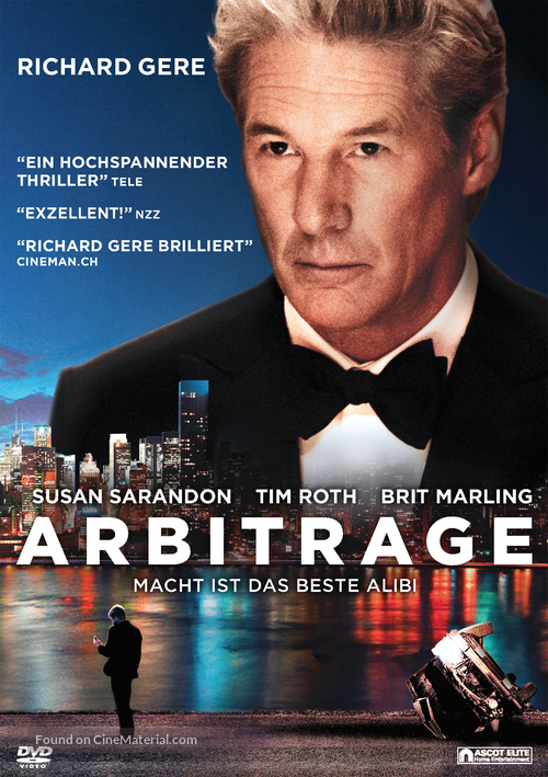 Arbitrage - Swiss DVD movie cover