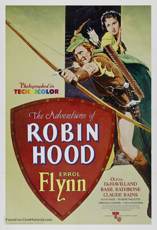 The Adventures of Robin Hood - Re-release movie poster