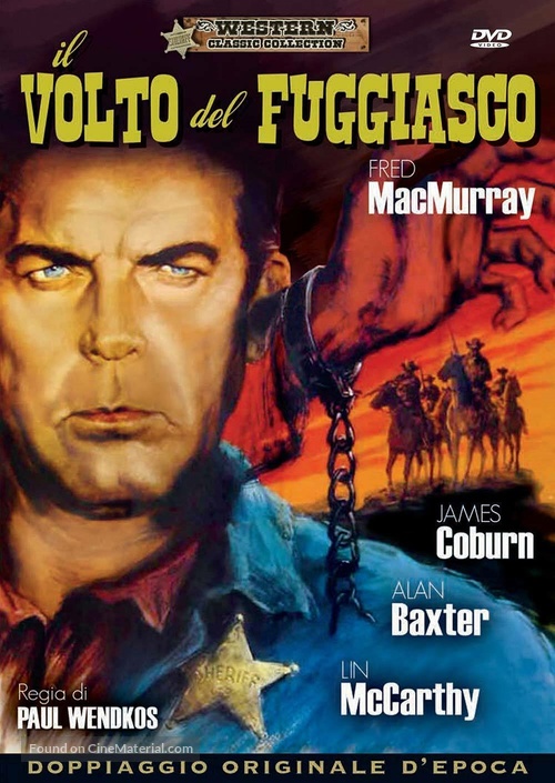 Face of a Fugitive - Italian DVD movie cover