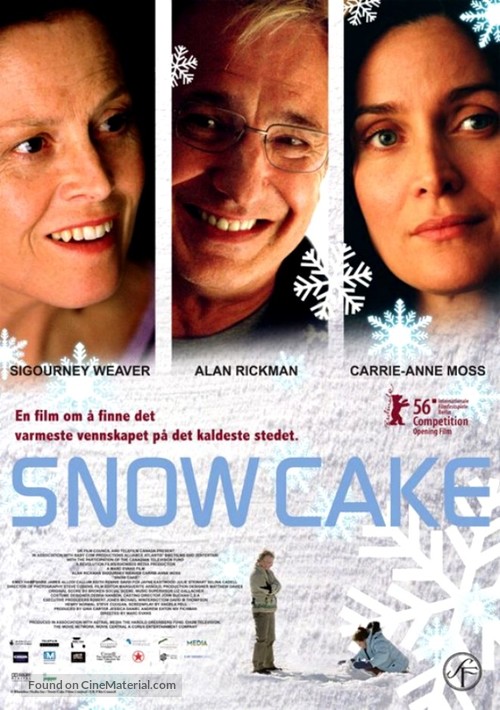 Snow Cake - Norwegian Movie Poster