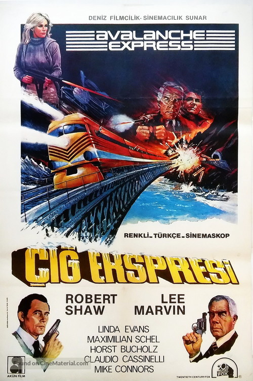 Avalanche Express - Turkish Movie Poster