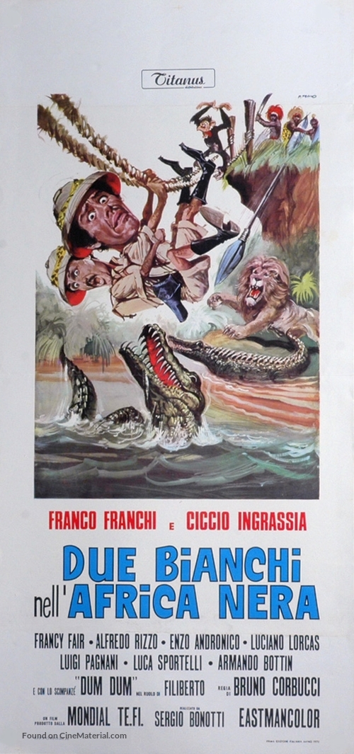 Due bianchi nell&#039;Africa nera - Italian Movie Poster