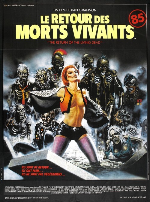 The Return of the Living Dead - French Movie Poster