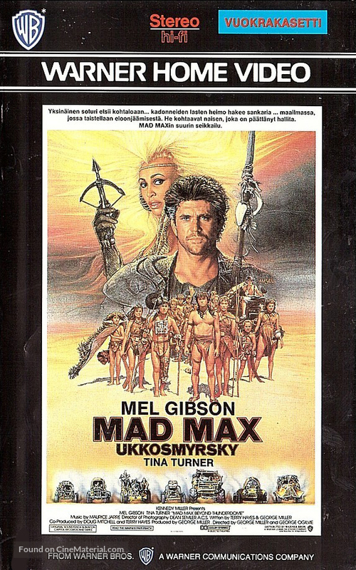 Mad Max Beyond Thunderdome - Finnish VHS movie cover