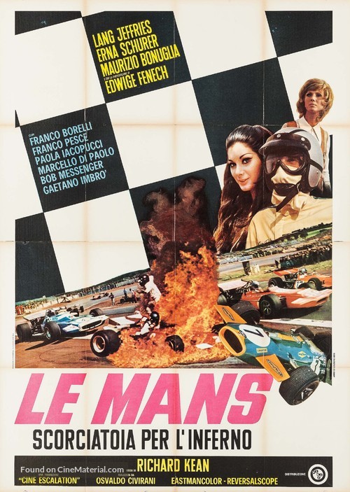 Le Mans scorciatoia per l&#039;inferno - Italian Movie Poster