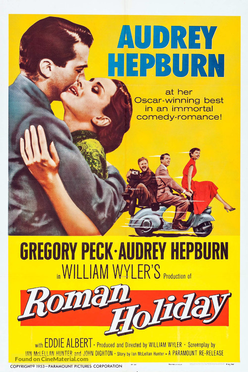 Roman Holiday - Re-release movie poster