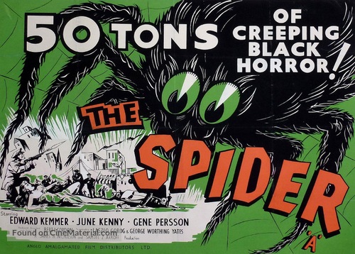 Earth vs. the Spider - British Movie Poster