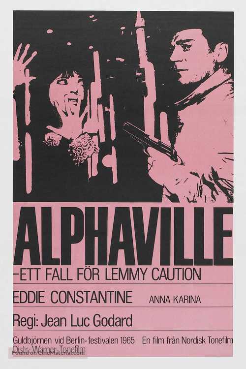 Alphaville, une &eacute;trange aventure de Lemmy Caution - Swedish Movie Poster