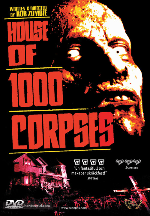House of 1000 Corpses - Swedish DVD movie cover