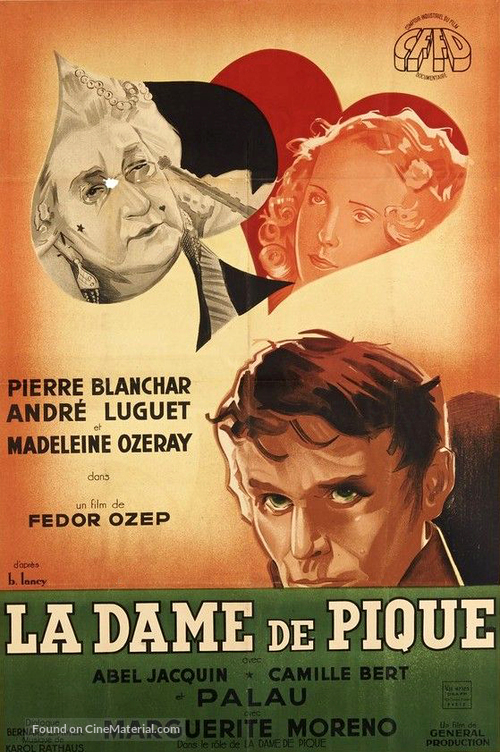 La dame de pique       - French Movie Poster