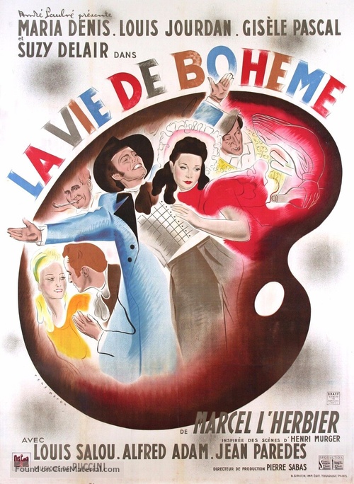 La vie de boh&egrave;me - French Movie Poster