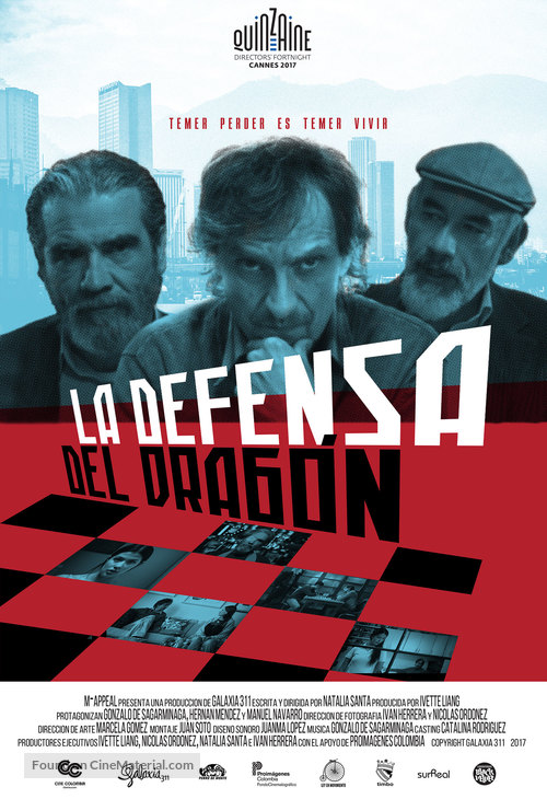 La defensa del dragon - Colombian Movie Poster