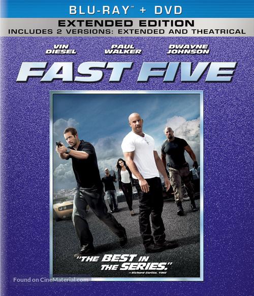 Fast Five - Blu-Ray movie cover