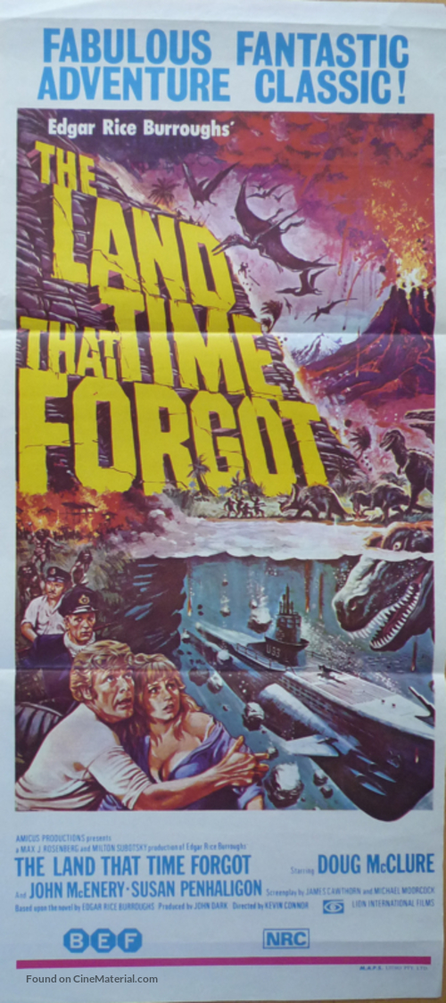 The Land That Time Forgot - Australian Movie Poster