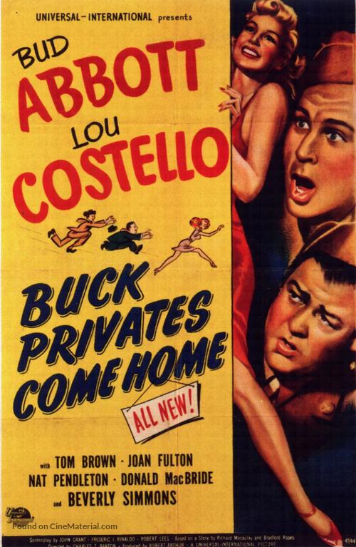 Buck Privates Come Home - Movie Poster