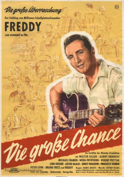 Die grosse Chance - German Movie Poster