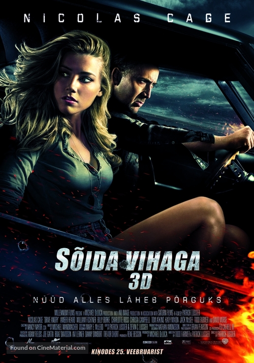Drive Angry - Estonian Movie Poster