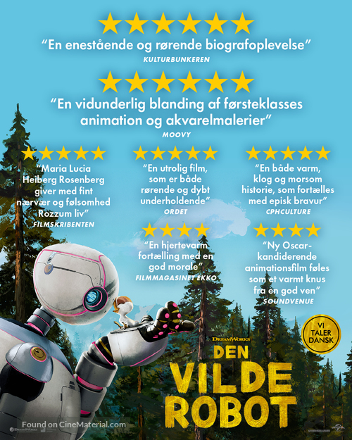 The Wild Robot - Danish Movie Poster