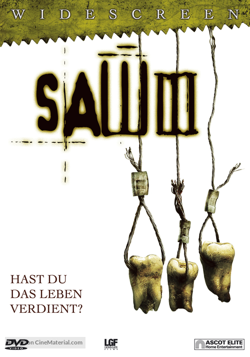 Saw III - Swiss DVD movie cover