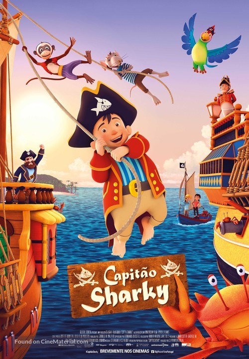 K&auml;pt&#039;n Sharky - Portuguese Movie Poster