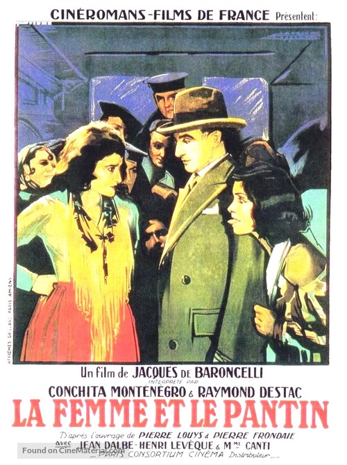 La femme et le pantin - French Movie Poster