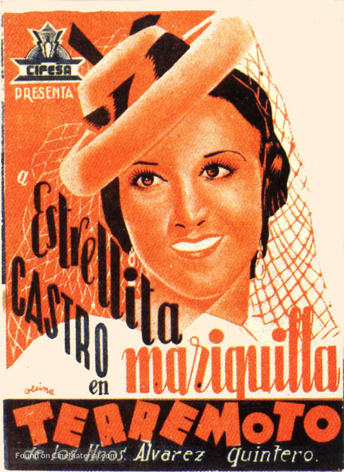 Mariquilla Terremoto - Spanish Movie Poster